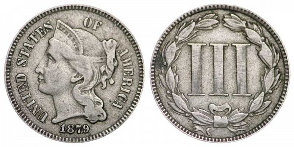 1879 Nickel Three Cent Piece