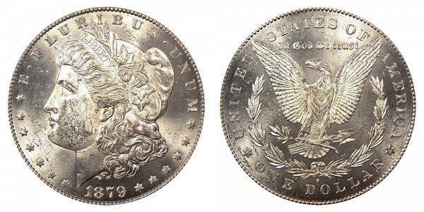 1879 S Morgan Silver Dollar - Reverse of 1878