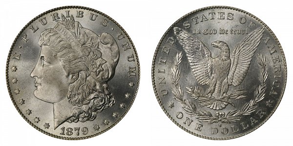 1879 S Morgan Silver Dollar - Reverse of 1879