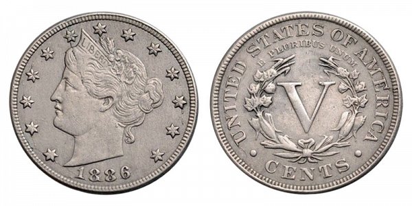 1886 Liberty Head V Nickel