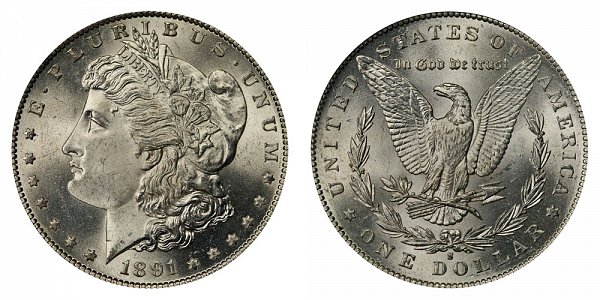 1891 S Morgan Silver Dollar