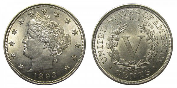 1893 Liberty Head V Nickel