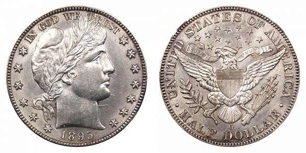 1895 O Barber Silver Half Dollar