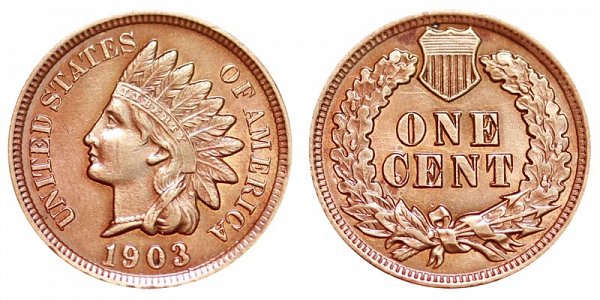 1903 Indian Head Cent Penny