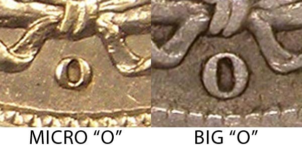1905 Micro O vs Normal O Barber Dime - Difference and Comparison