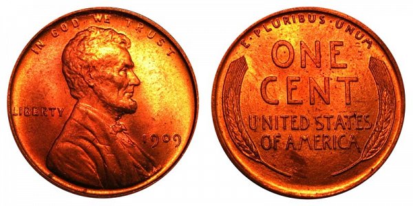 1909 Lincoln Wheat Cent Penny