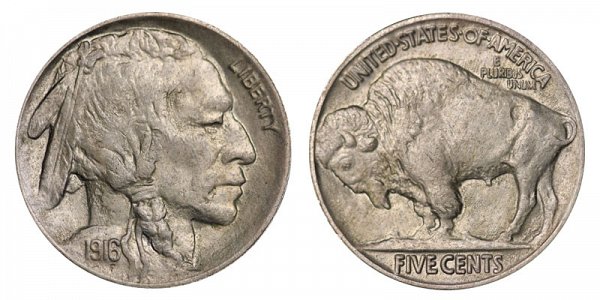 1916 Indian Head Buffalo Nickel