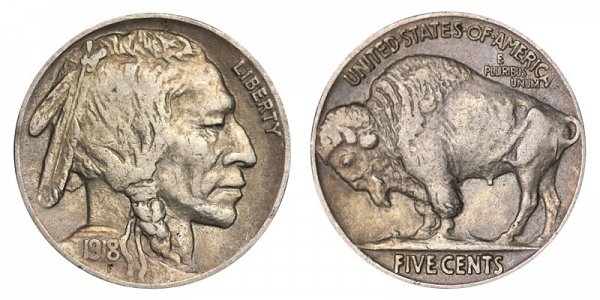 1918 Indian Head Buffalo Nickel
