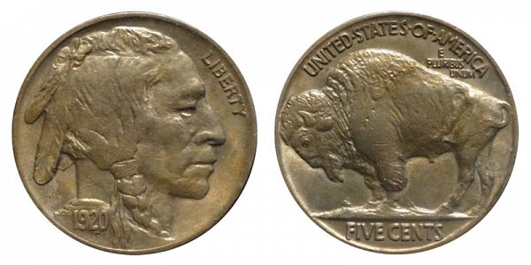 1920 Indian Head Buffalo Nickel