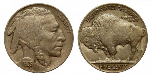 1925 Indian Head Buffalo Nickel