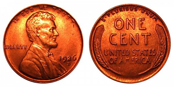 1926 D Lincoln Wheat Cent Penny