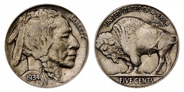1934 Indian Head Buffalo Nickel