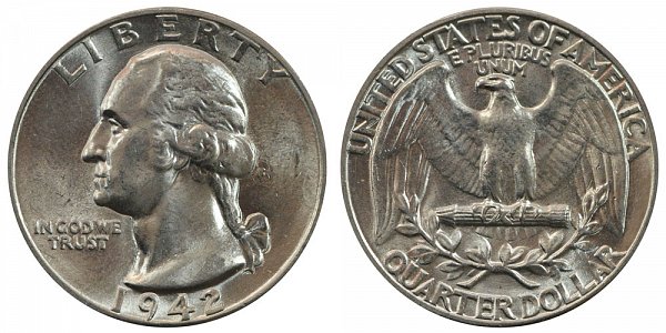 1942 Washington Silver Quarter