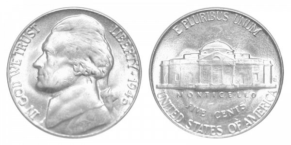 1946 D Jefferson Nickel