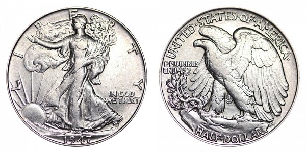 1947 Walking Liberty Silver Half Dollar