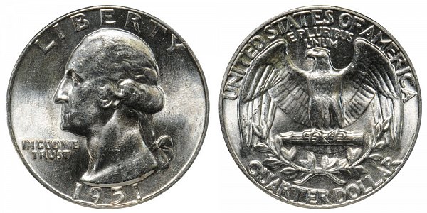 1951 Washington Silver Quarter
