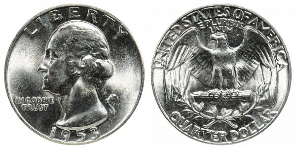 1953 Washington Silver Quarter