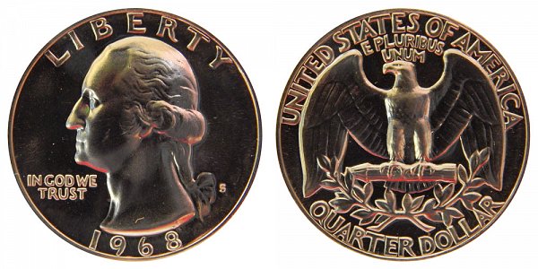 1968 S Washington Quarter Proof