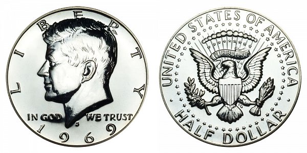 1969 S Silver Kennedy Half Dollar Proof