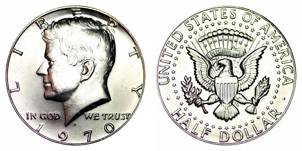 1970 D Silver Kennedy Half Dollar 