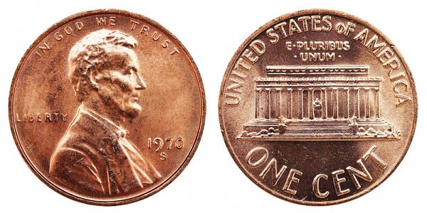 1970 S Small Date Lincoln Memorial Cent Penny