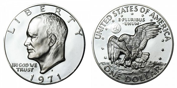 1971 S Silver Proof Eisenhower Dollar