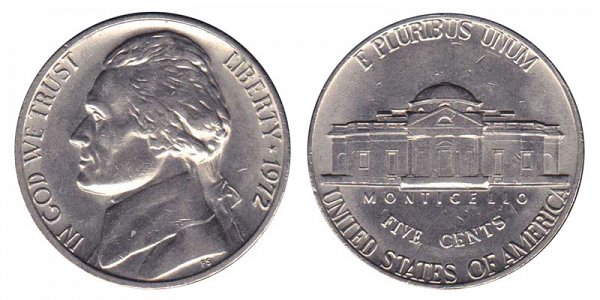 1972 Jefferson Nickel