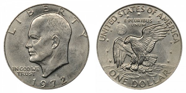 1972 Type 2 Eisenhower Ike Dollar 