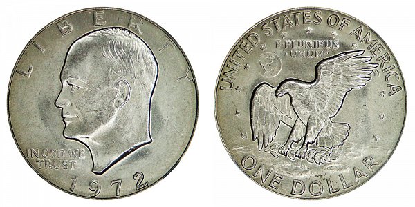 value of 1972 eisenhower silver dollars
