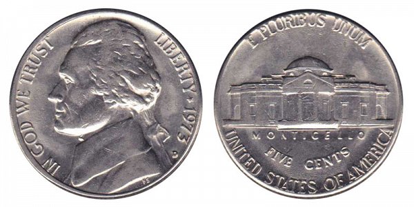 1973 D Jefferson Nickel