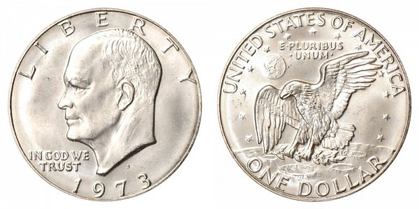 1973 S Copper-Clad Eisenhower Dollar - Brilliant Uncirculated
