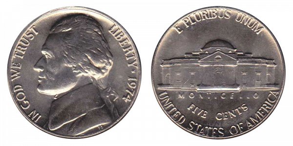 1974 Jefferson Nickel