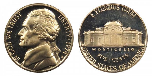 1974 S Jefferson Nickel Proof