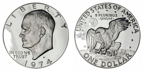 1974 S Copper-Clad Eisenhower Ike Dollar Proof
