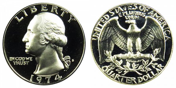 1974 S Washington Quarter Proof