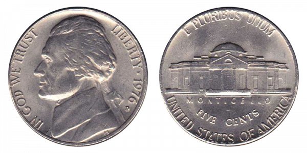 1976 D Jefferson Nickel
