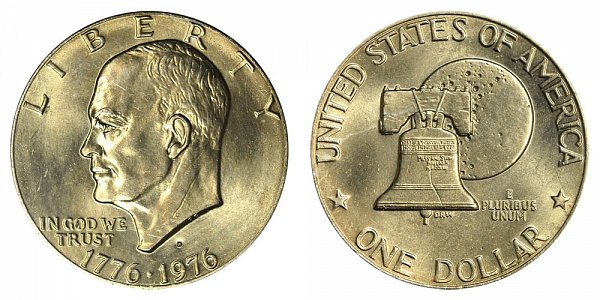 1976 D Type 2 Bicentennial Eisenhower Ike Dollar Proof