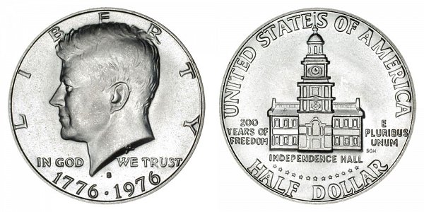 1776-1976 S Bicentennial Kennedy Half Dollar - 40% Silver Uncirculated Edition