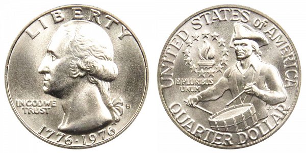 1776-1976 S Bicentennial Washington Quarter - 40% Silver Uncirculated Edition