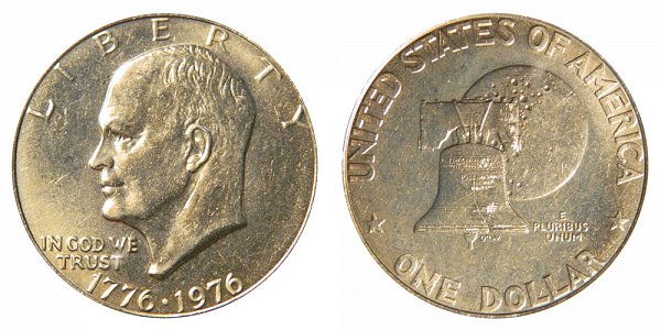 1976 Type 1 Bicentennial Eisenhower Ike Dollar