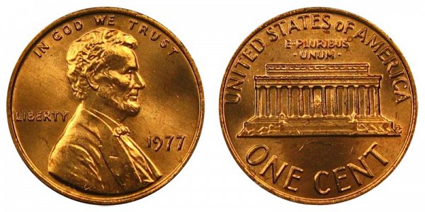 1977 Lincoln Memorial Cent Penny