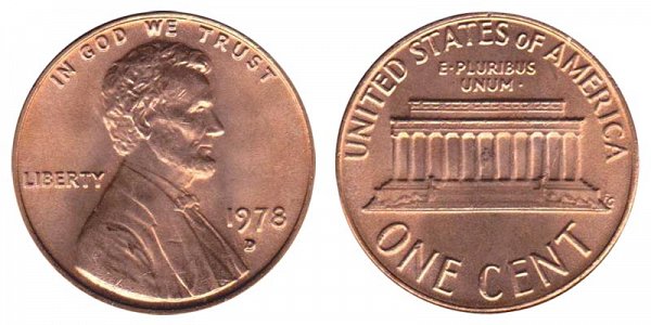 1978 D Lincoln Memorial Cent Penny