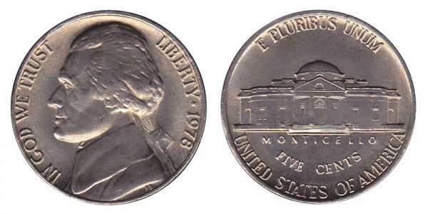 1978 Jefferson Nickel
