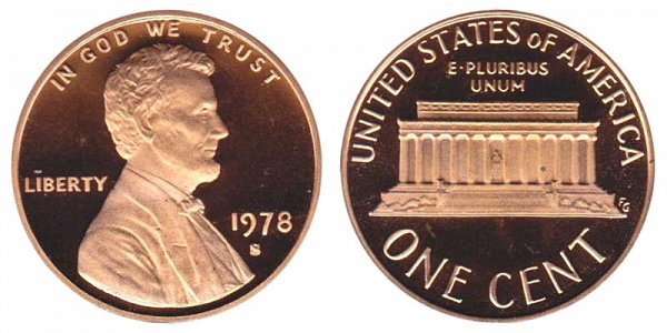1978 S Lincoln Memorial Cent Penny Proof