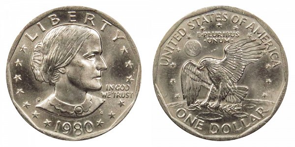 1980 P Susan B Anthony SBA Dollar