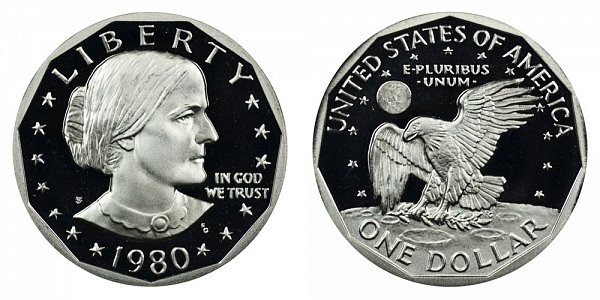 1980 S Susan B Anthony SBG Dollar Proof