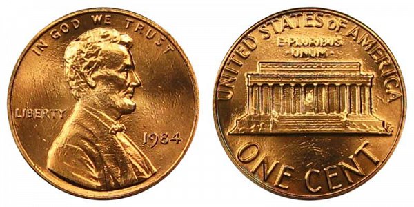 1984 Lincoln Memorial Cent Penny