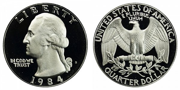 1984 S Washington Quarter Proof