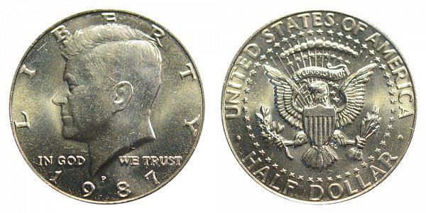 1987 P Kennedy Half Dollar