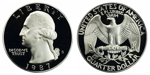 1987 S Washington Quarter Proof